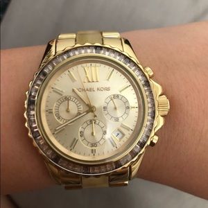 Michael Kors Horn & Gold Tone Watch